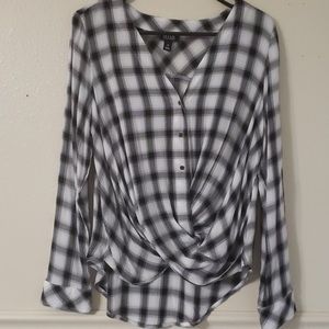 Plaid blouse